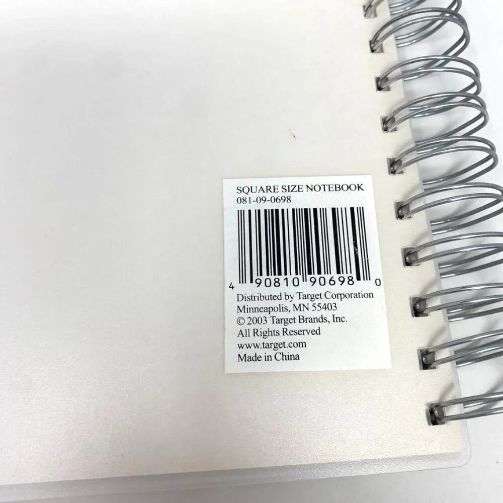 Target Spiral Square Notebook Blank Pages School Doodle Drawing Journal